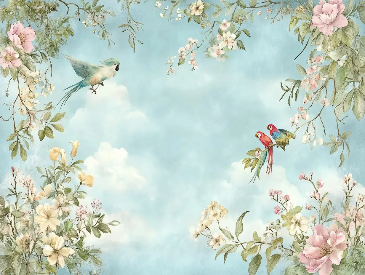 celestial garden aviary - wallcreatives