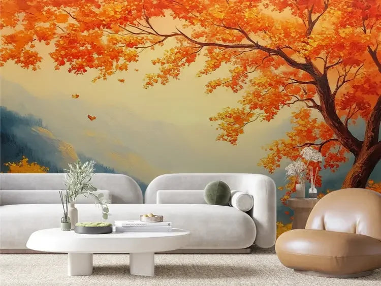 autumn's golden embrace - wallcreatives