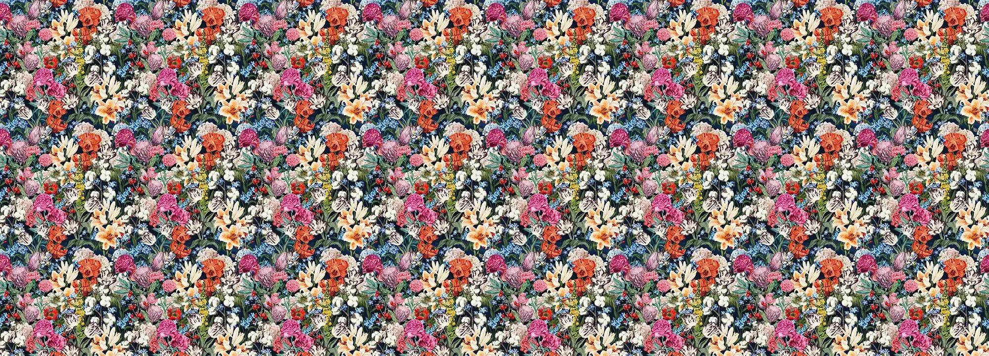 Primavera Flowers (Dark) Wallpaper Vladila