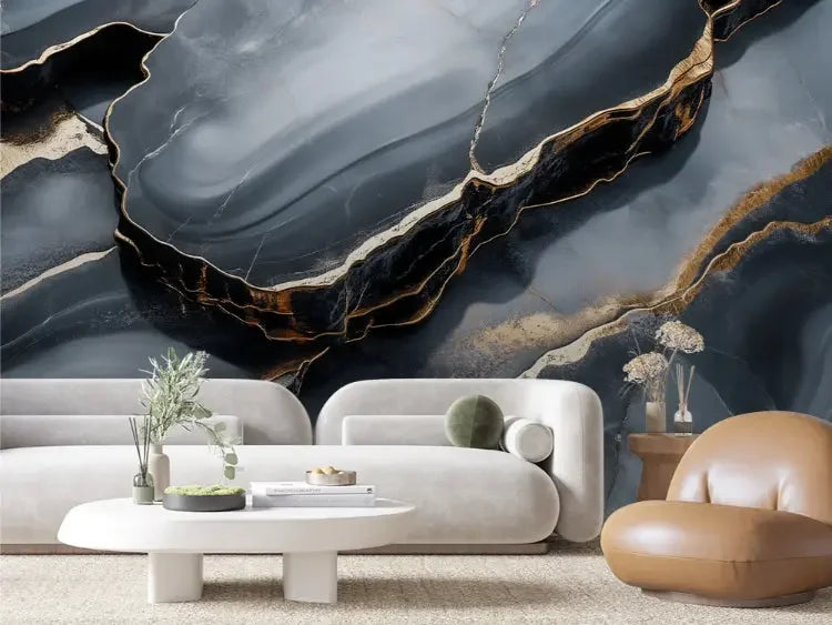 midnight kintsugi fracture - wallcreatives