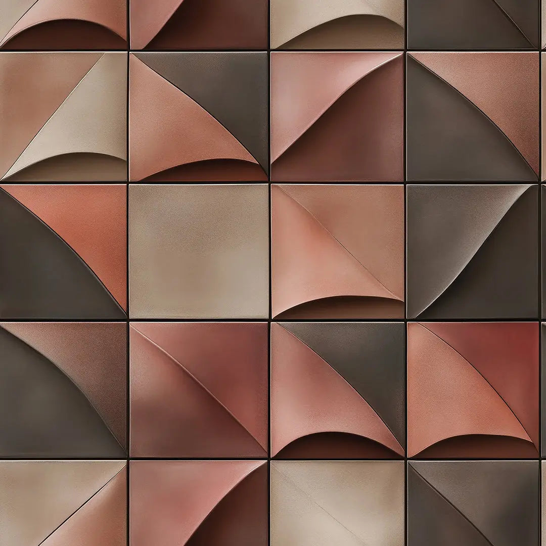 terraform geometric mural - wallcreatives