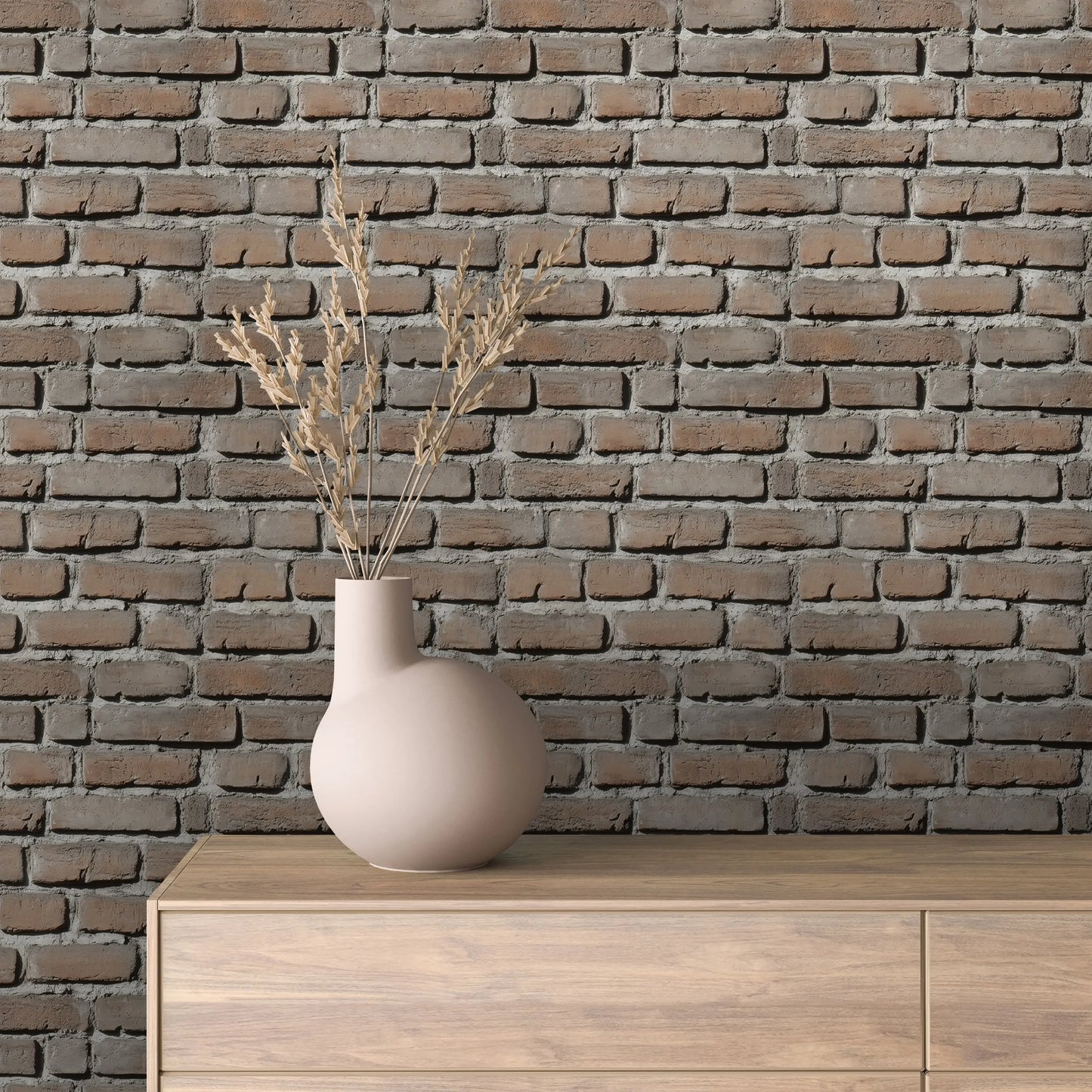 rustic brownstone heritage wall - wallcreatives