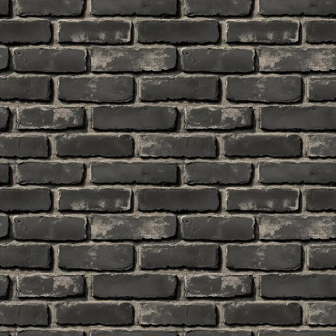 soho charcoal brick wall - wallcreatives