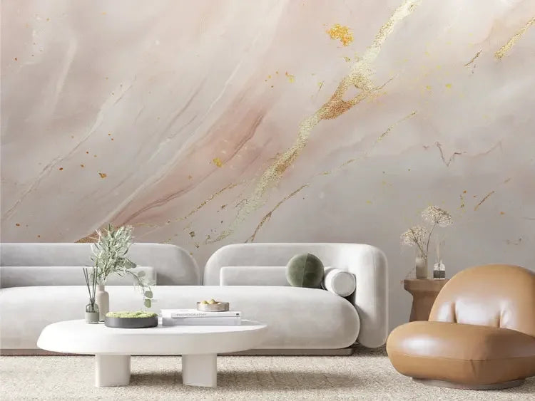 gilded blush serenity - wallcreatives
