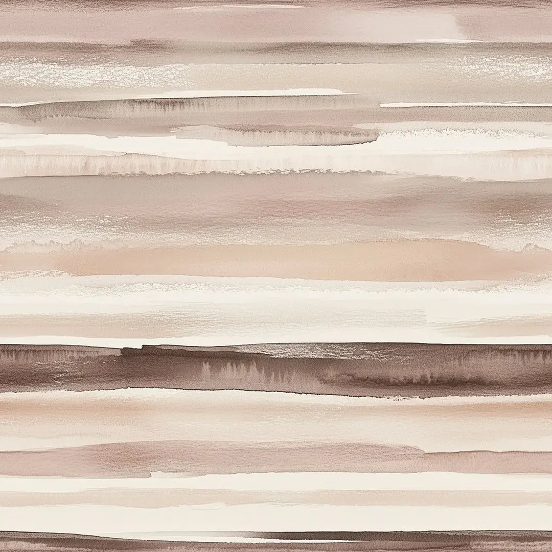 earthen strata watercolor mural - wallcreatives