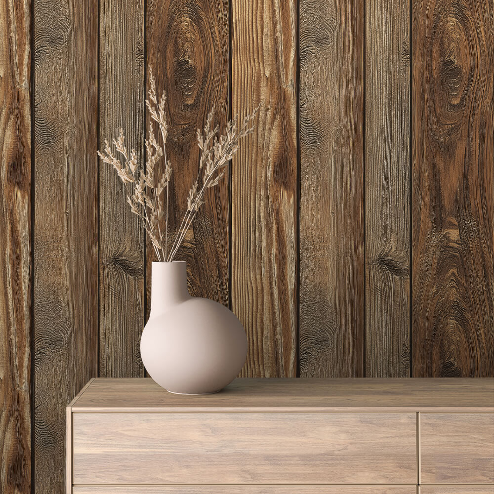 rustic timber grove wall panel