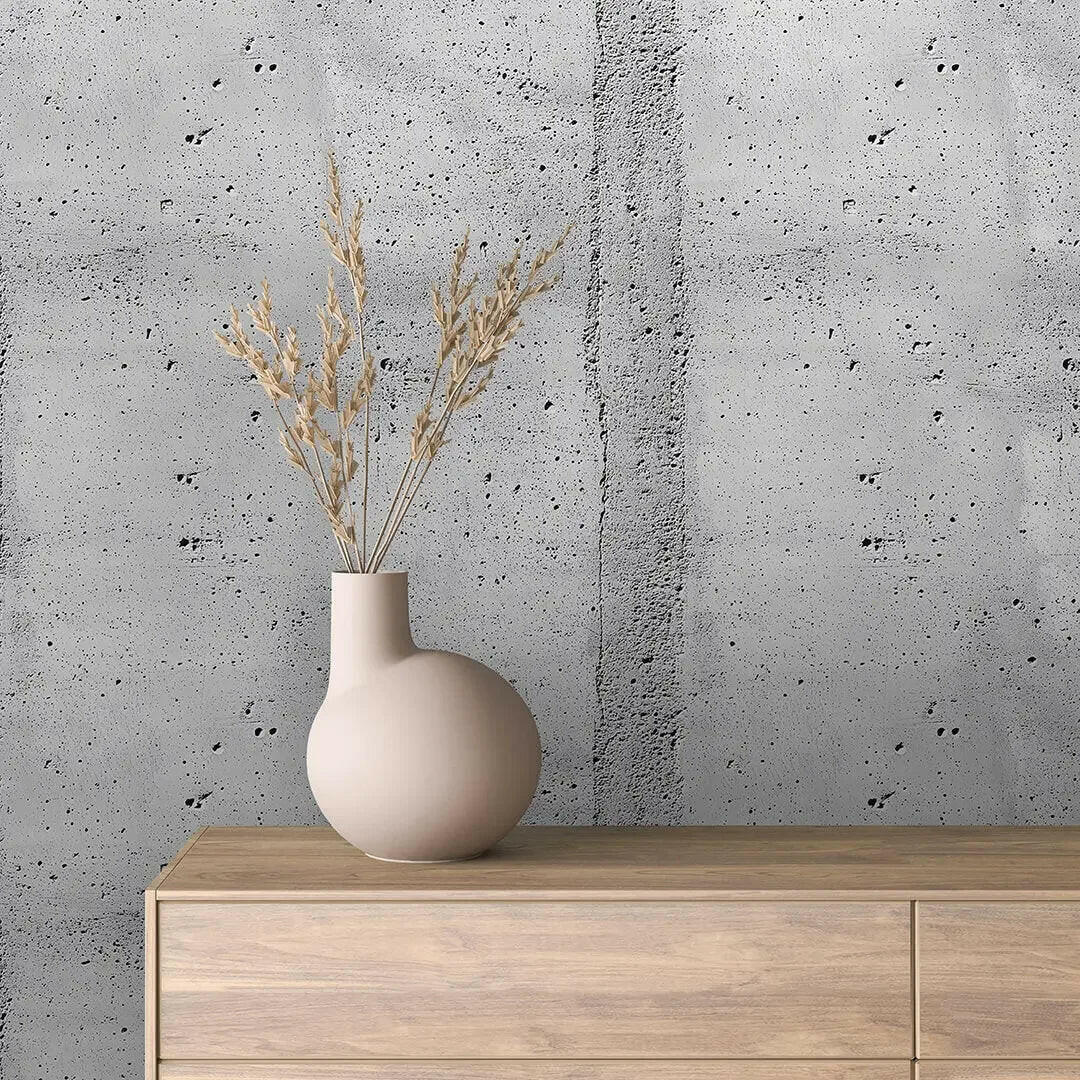 raw industrial concrete wall - wallcreatives
