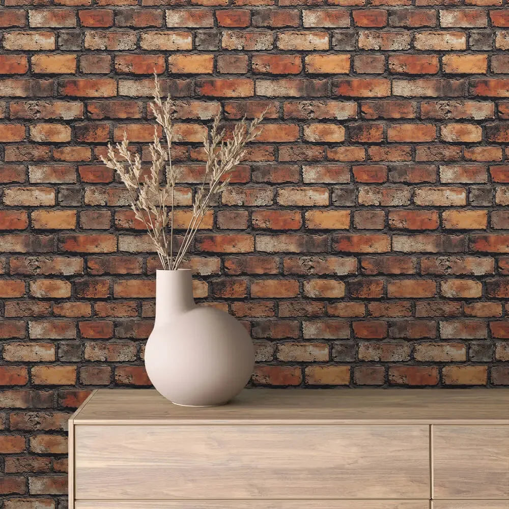 heritage red brick wall - wallcreatives