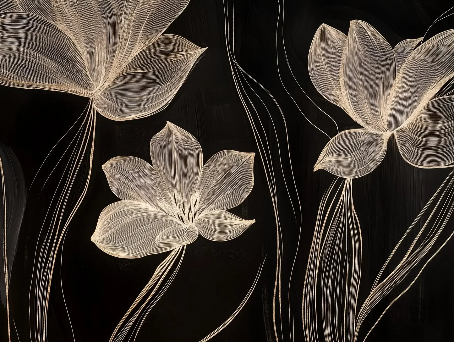 gilded filigree bloom - wallcreatives
