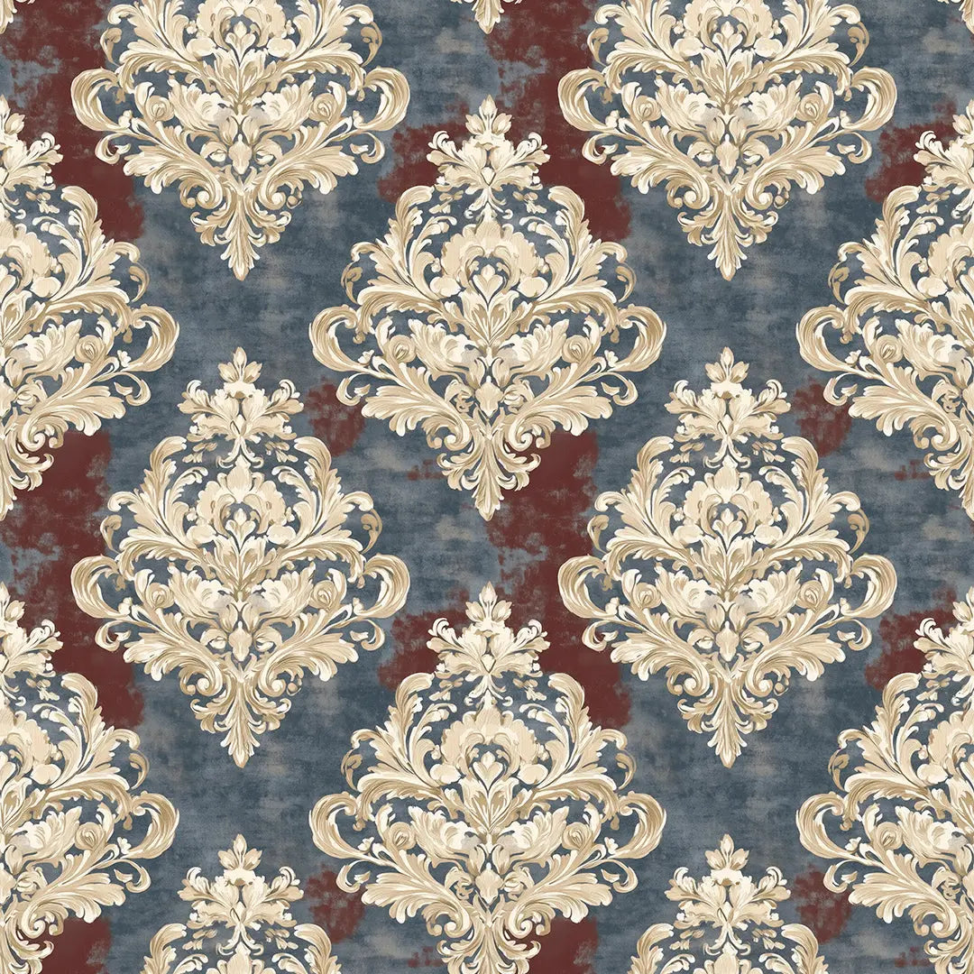 regal manor damask wallpaper - wallcreatives