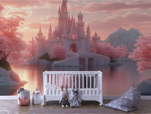 rosewater castle at dawn - wallcreatives