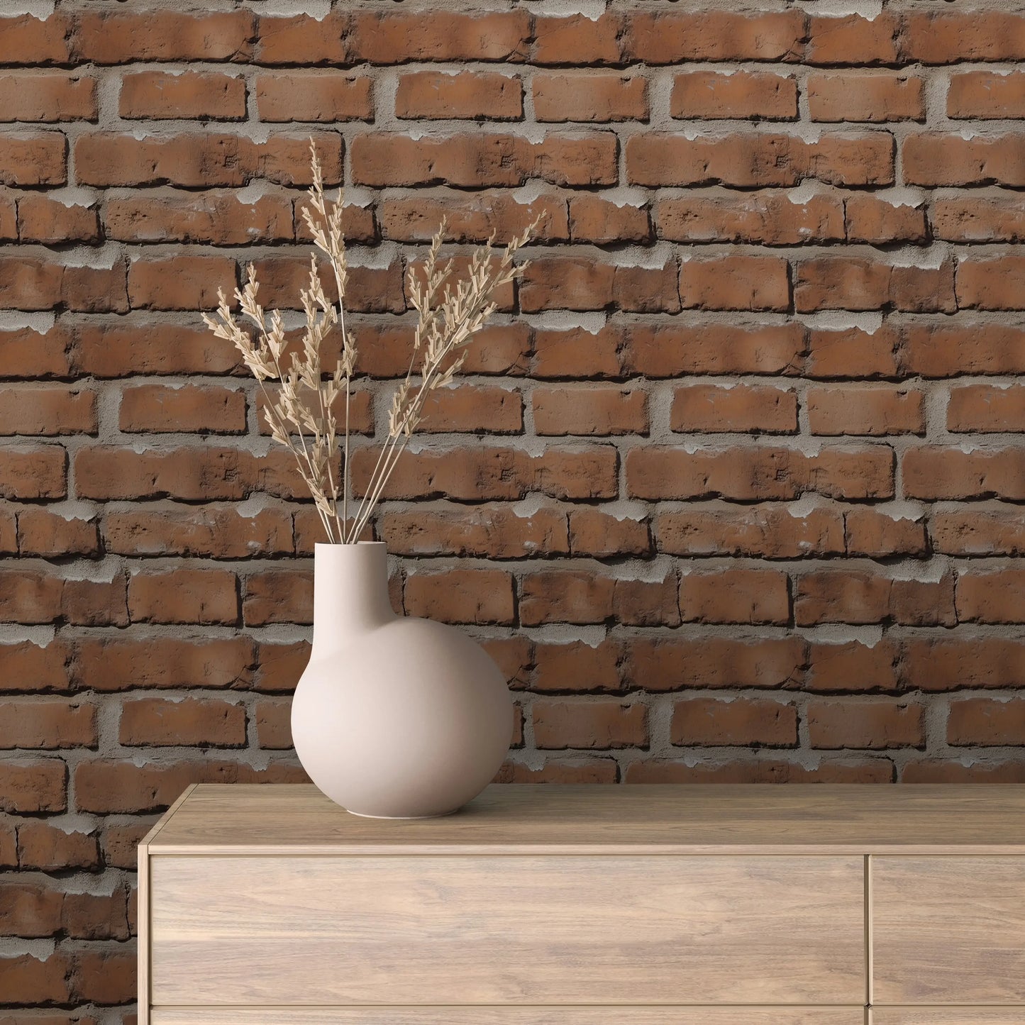 reclaimed red brick charm - wallcreatives