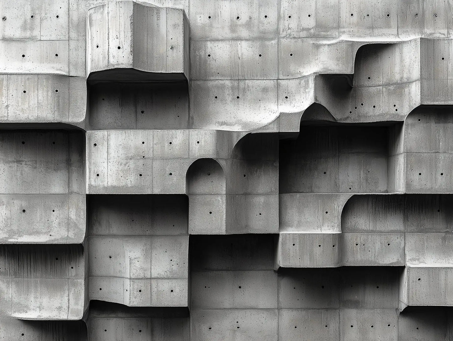 brutalist architectural relief - wallcreatives