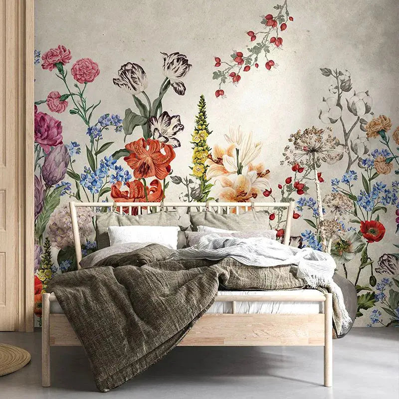 Light Mural Bouquet Wallpaper Vladila