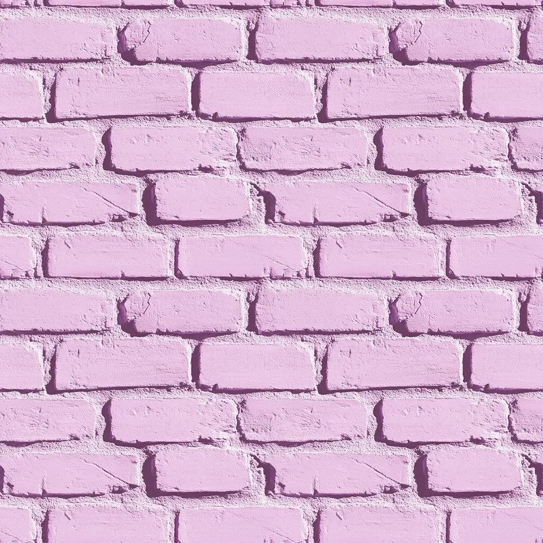 blushing lilac brick - wallcreatives