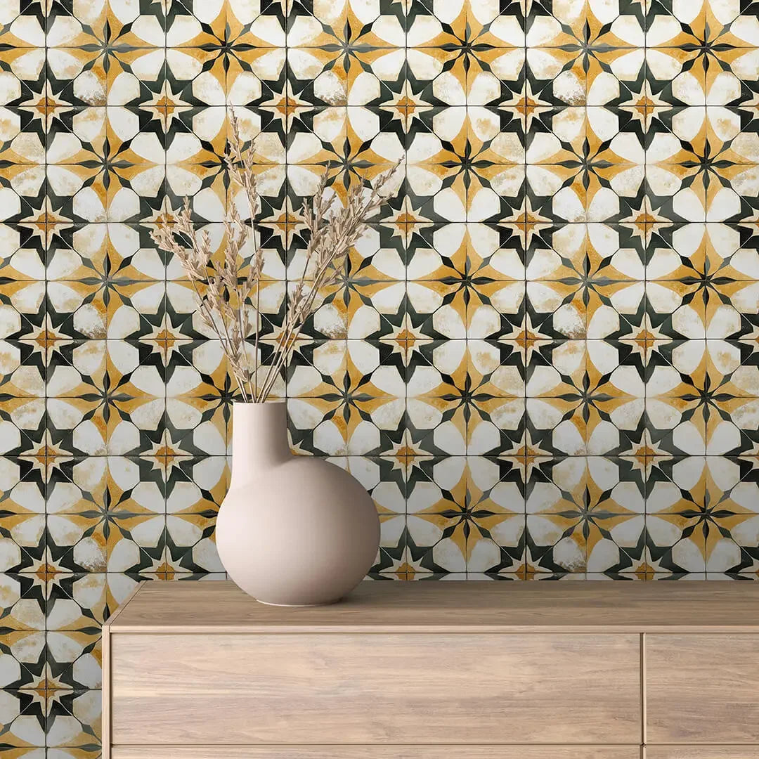 valencia starburst tile - wallcreatives