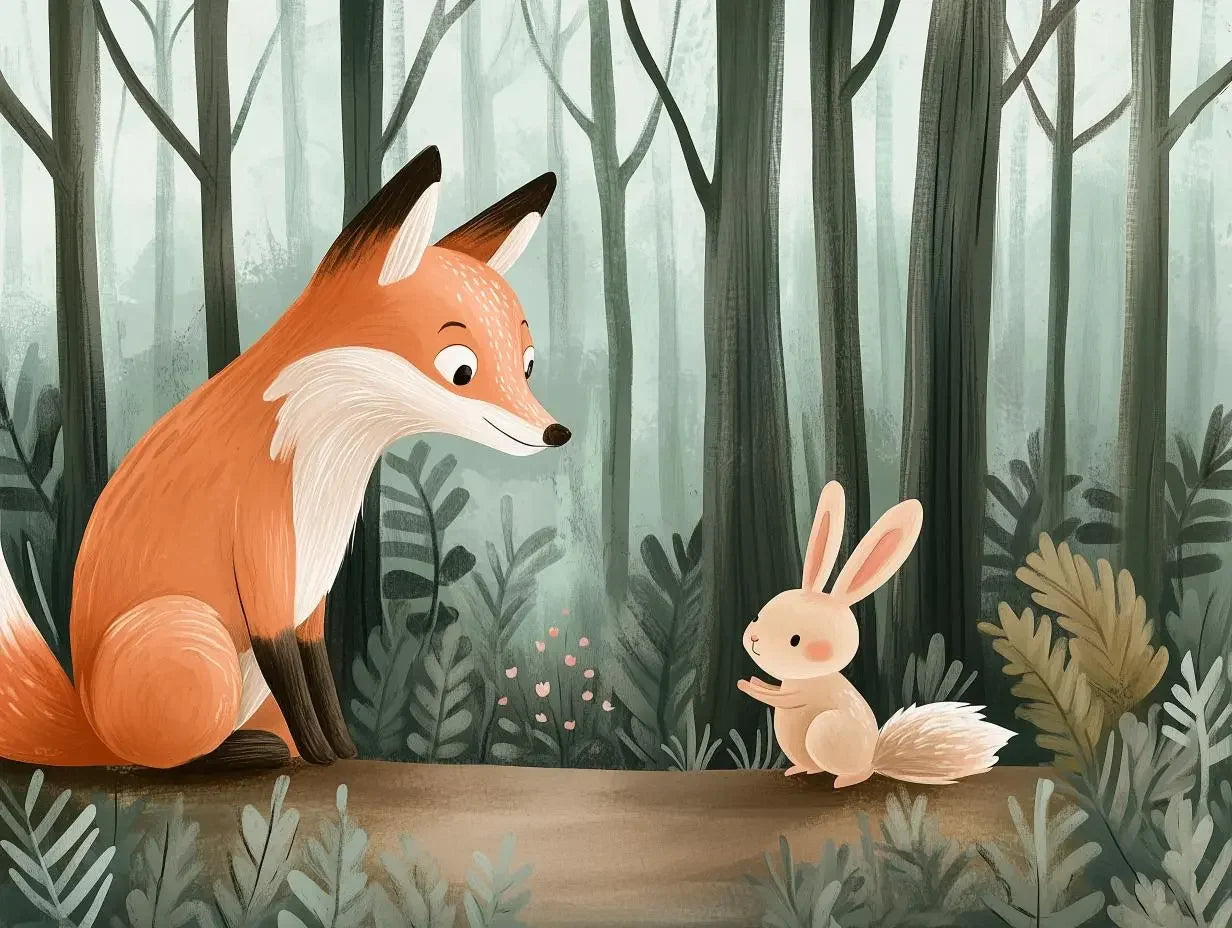 a woodland tale mural - wallcreatives