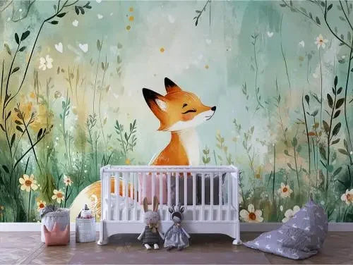 fox's whimsical woodland dream - wallcreatives