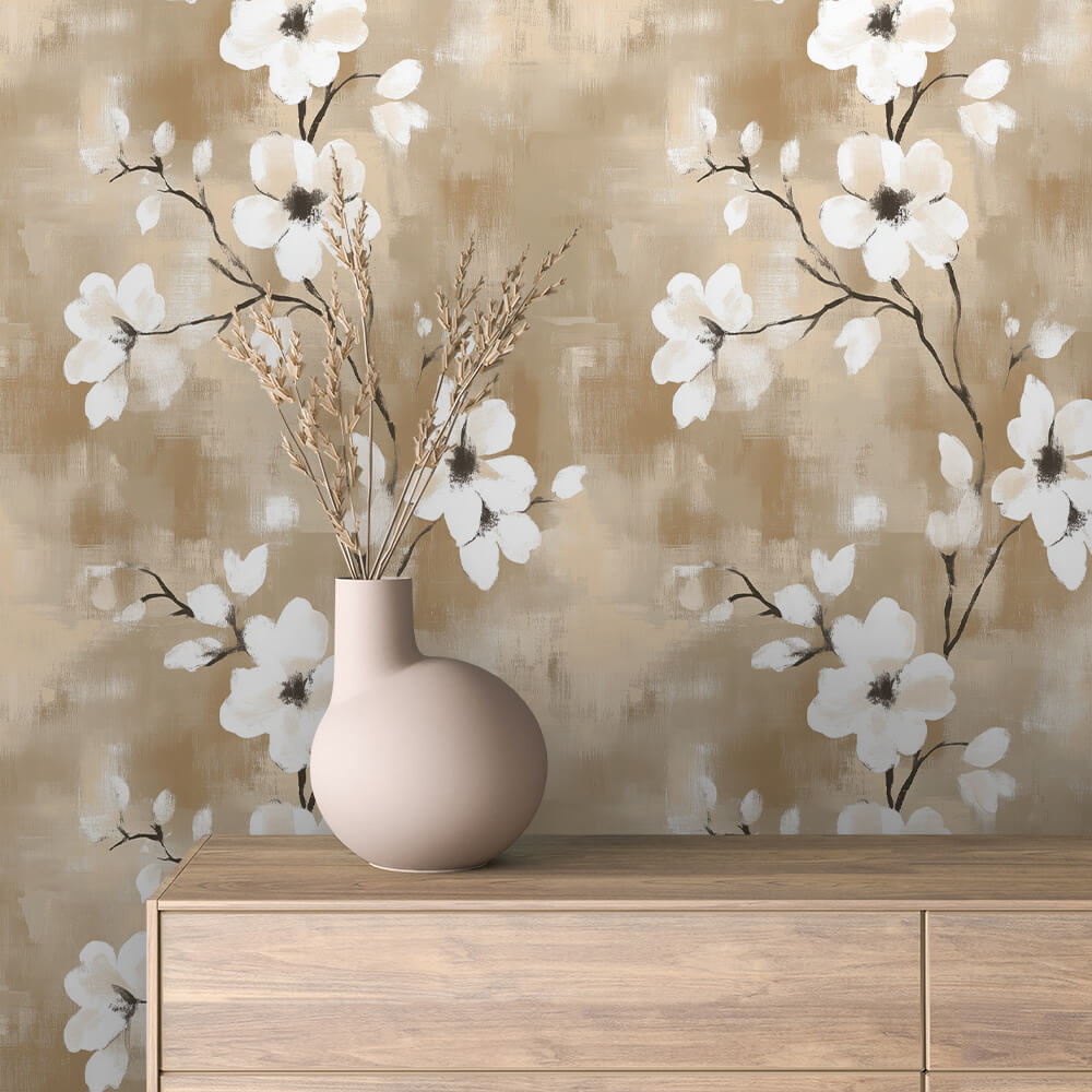 ethereal bloom on canvas - wallcreatives