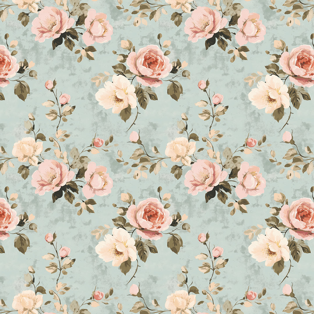faded rose & sage memoir - wallcreatives
