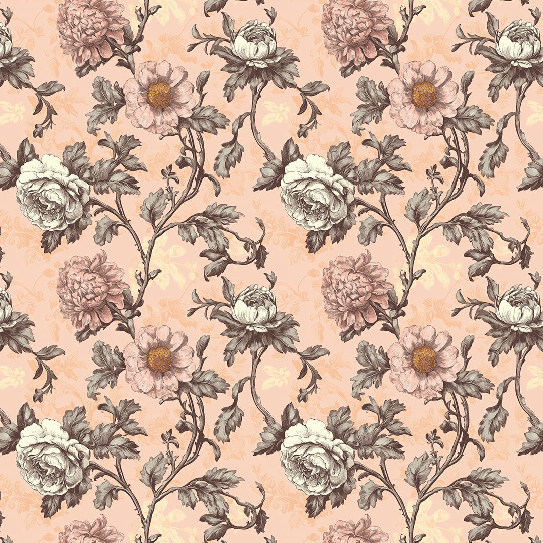 heirloom floral tapestry - wallcreatives