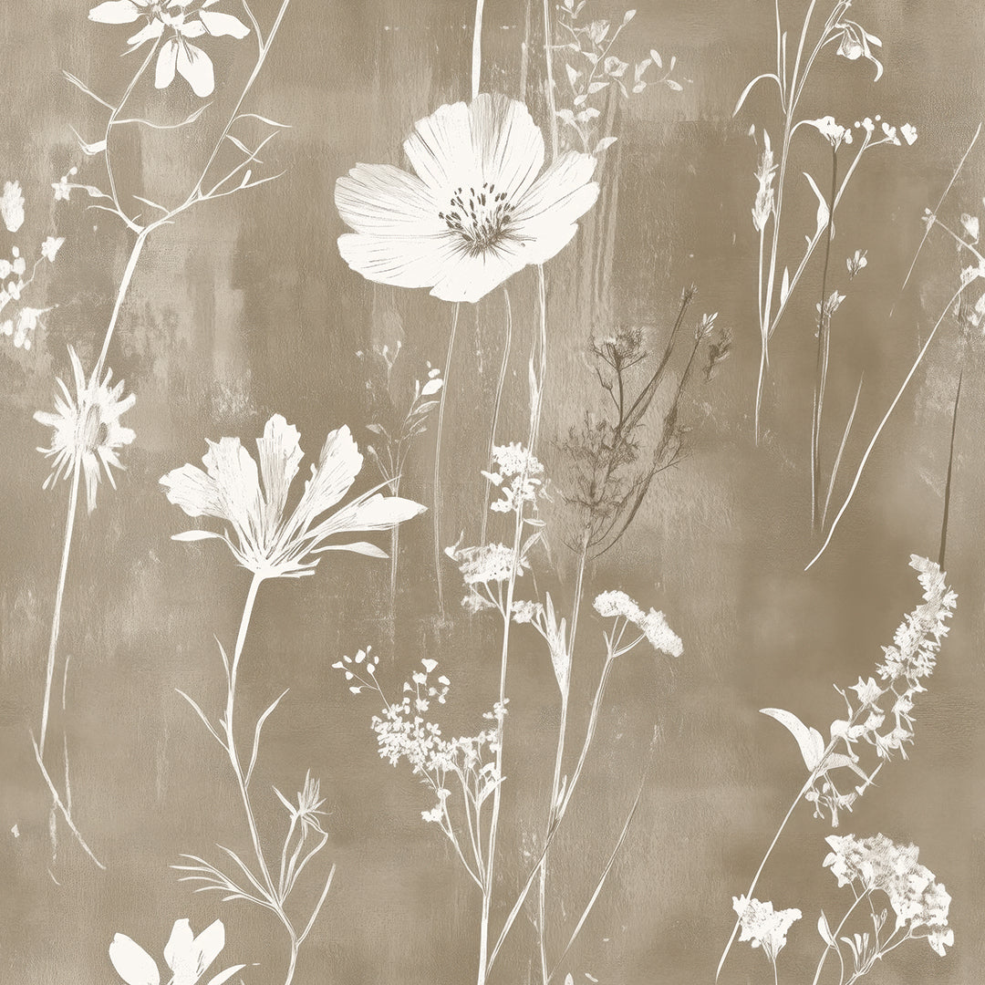 sun-kissed prairie bloom wallpaper - wallcreatives