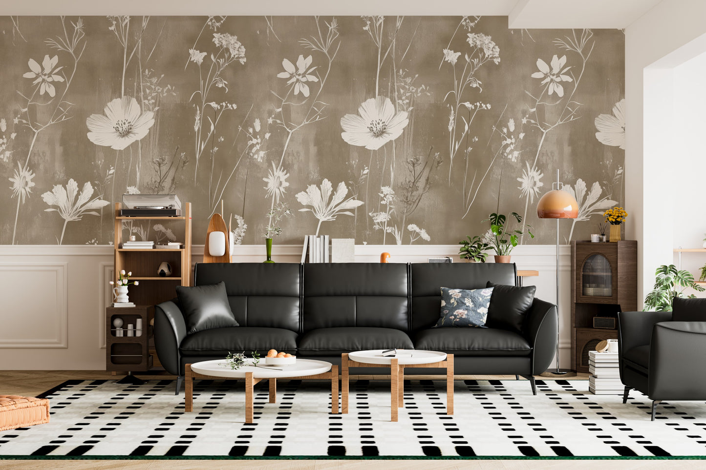 sun-kissed prairie bloom wallpaper - wallcreatives