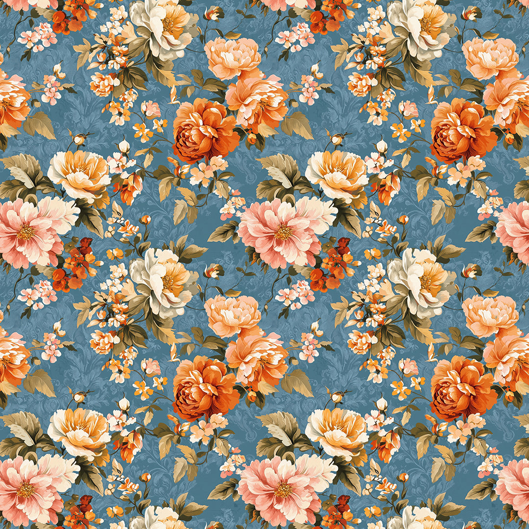 sunset bloom vintage tapestry - wallcreatives