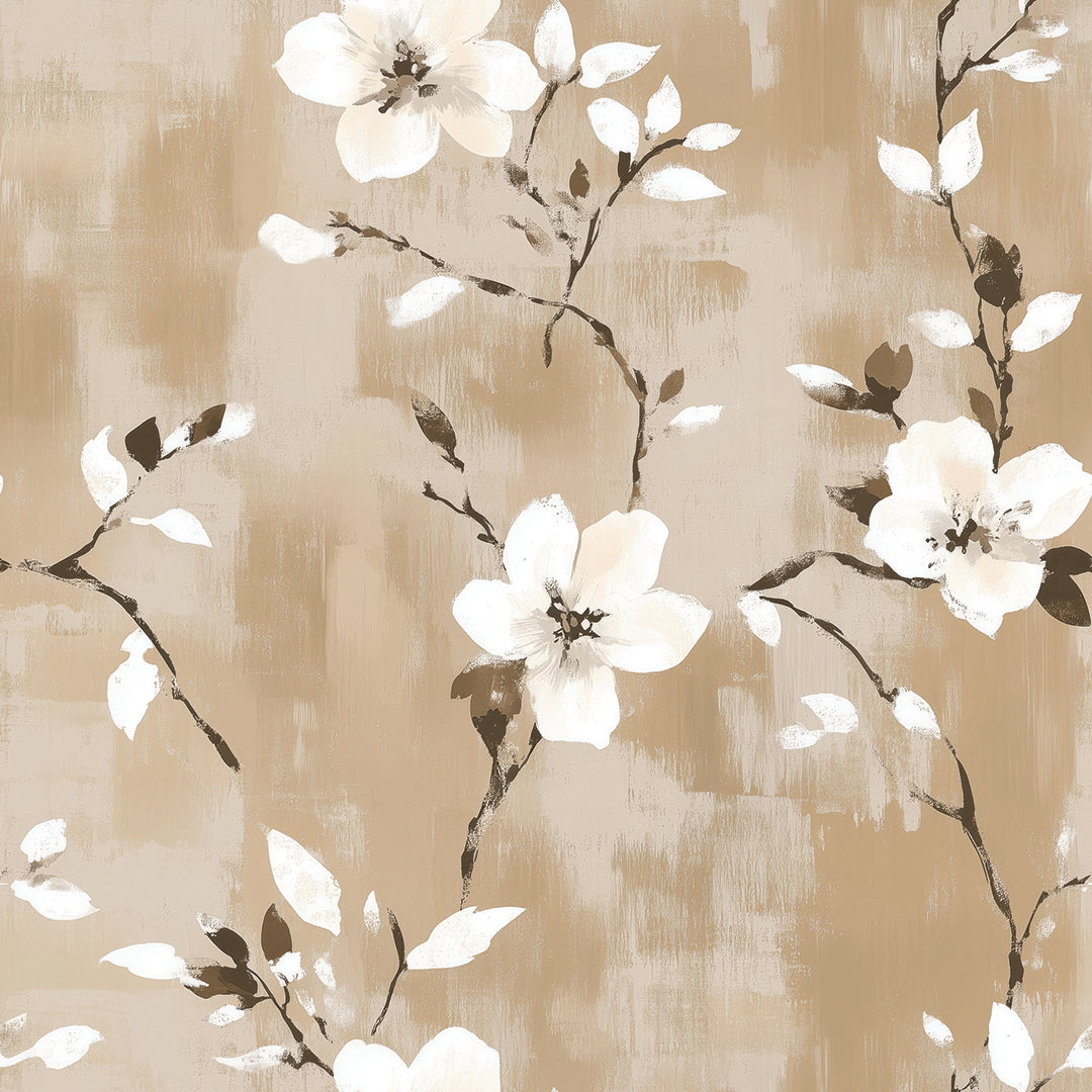 tranquil garden brushstrokes - wallcreatives