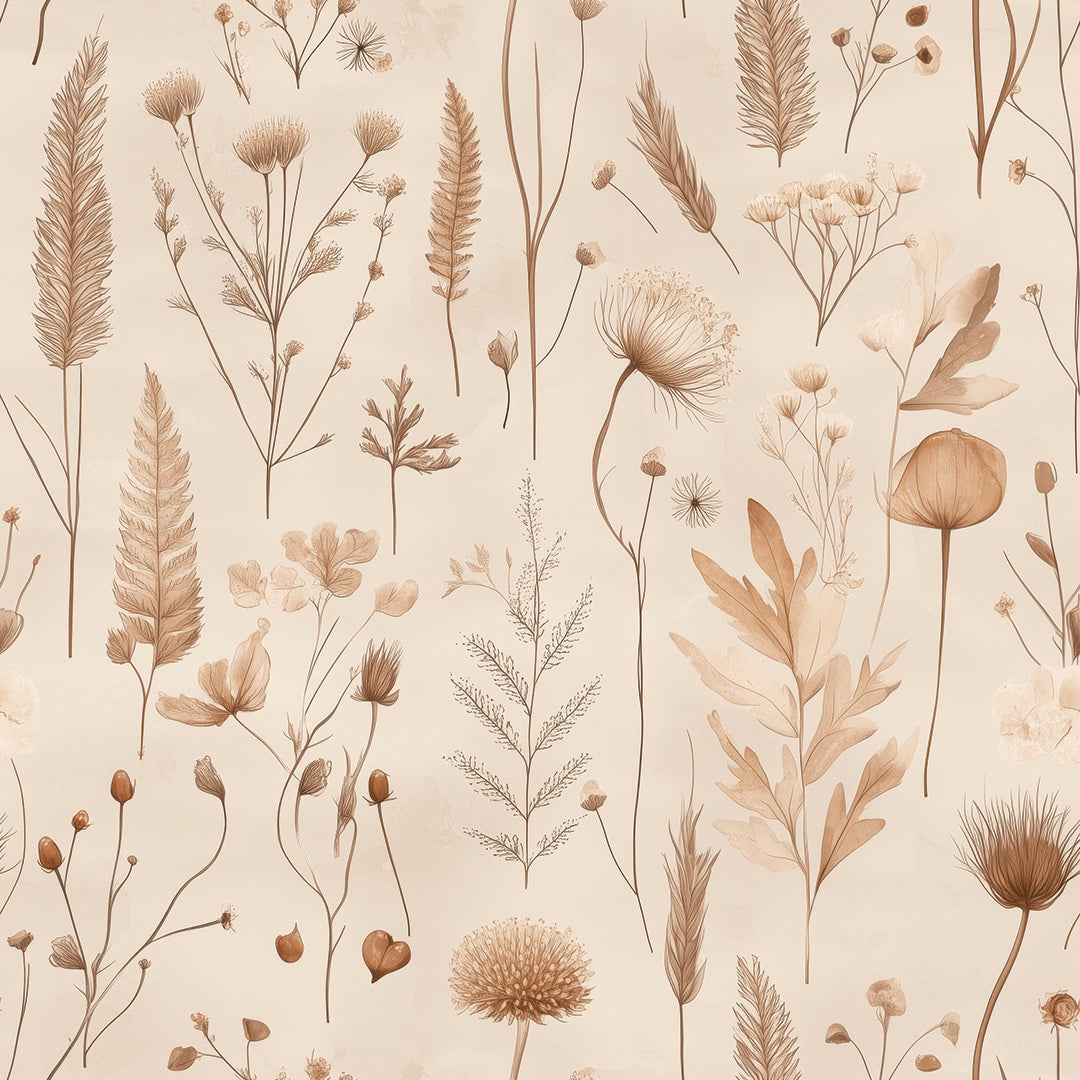 whispering meadows botanical wallpaper - wallcreatives
