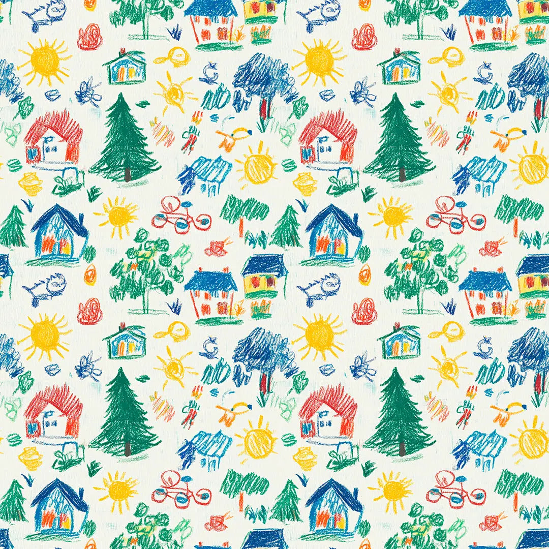 a child's happy neighborhood - wallcreatives