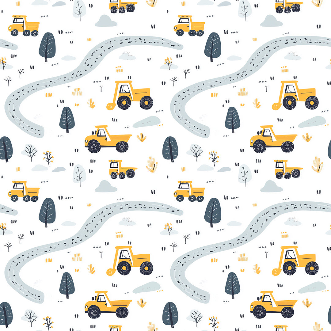 busy builder's woodland journey - wallcreatives