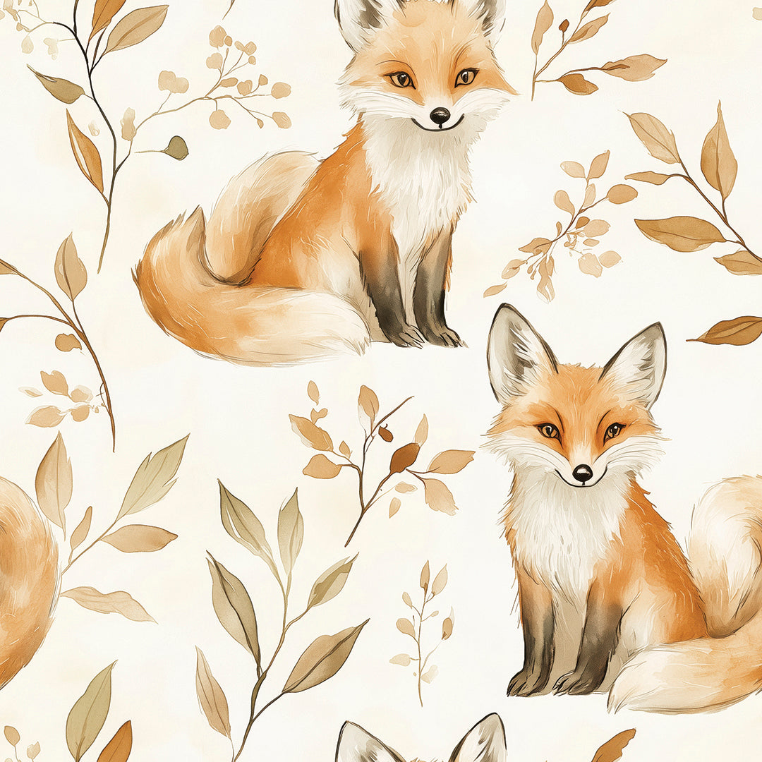 fablewood fox & foliage - wallcreatives