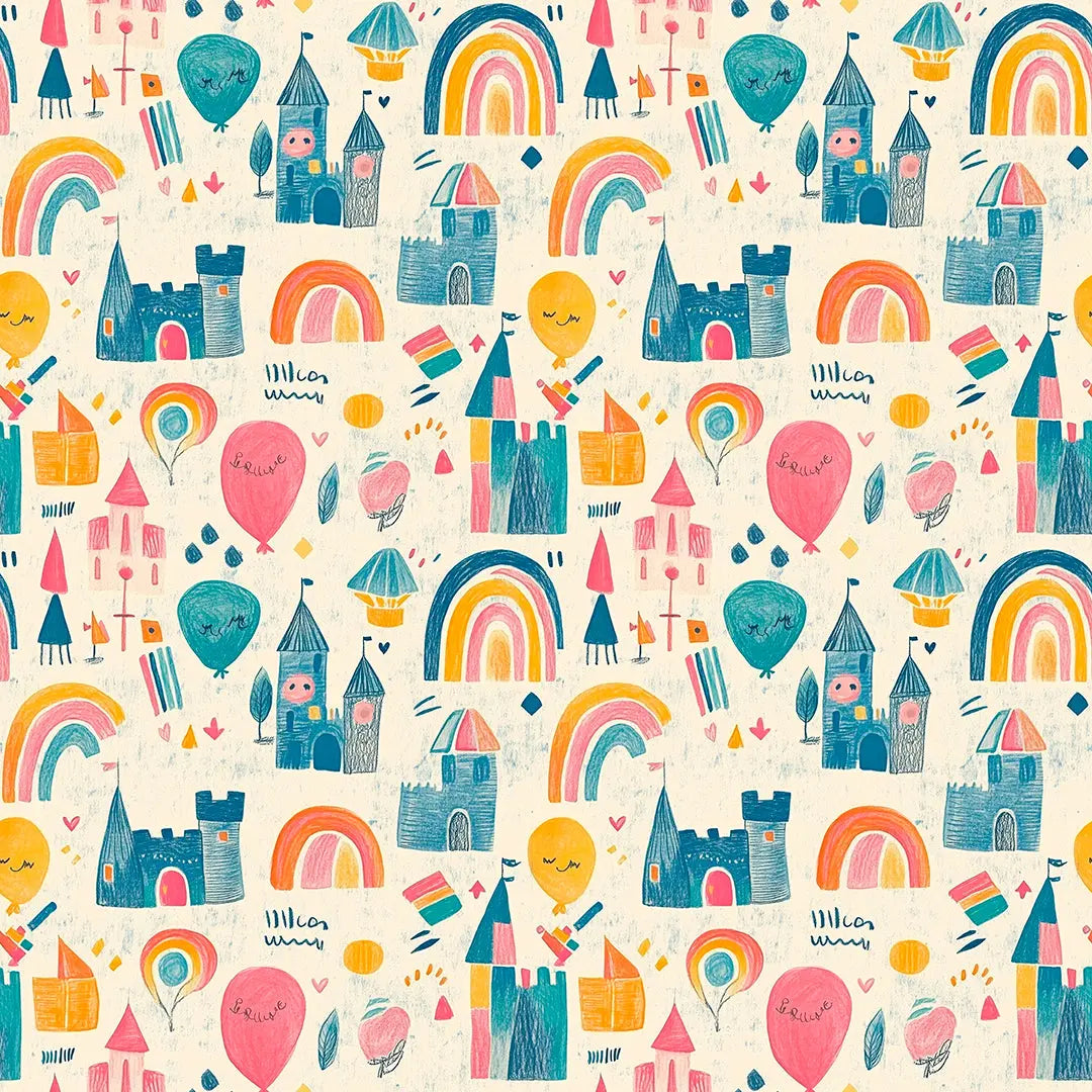 whimsical kingdom of dreams wallpaper - wallcreatives