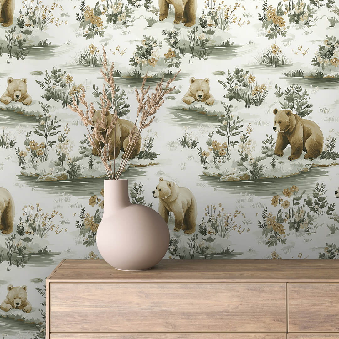 whispering woods bear trail - wallcreatives