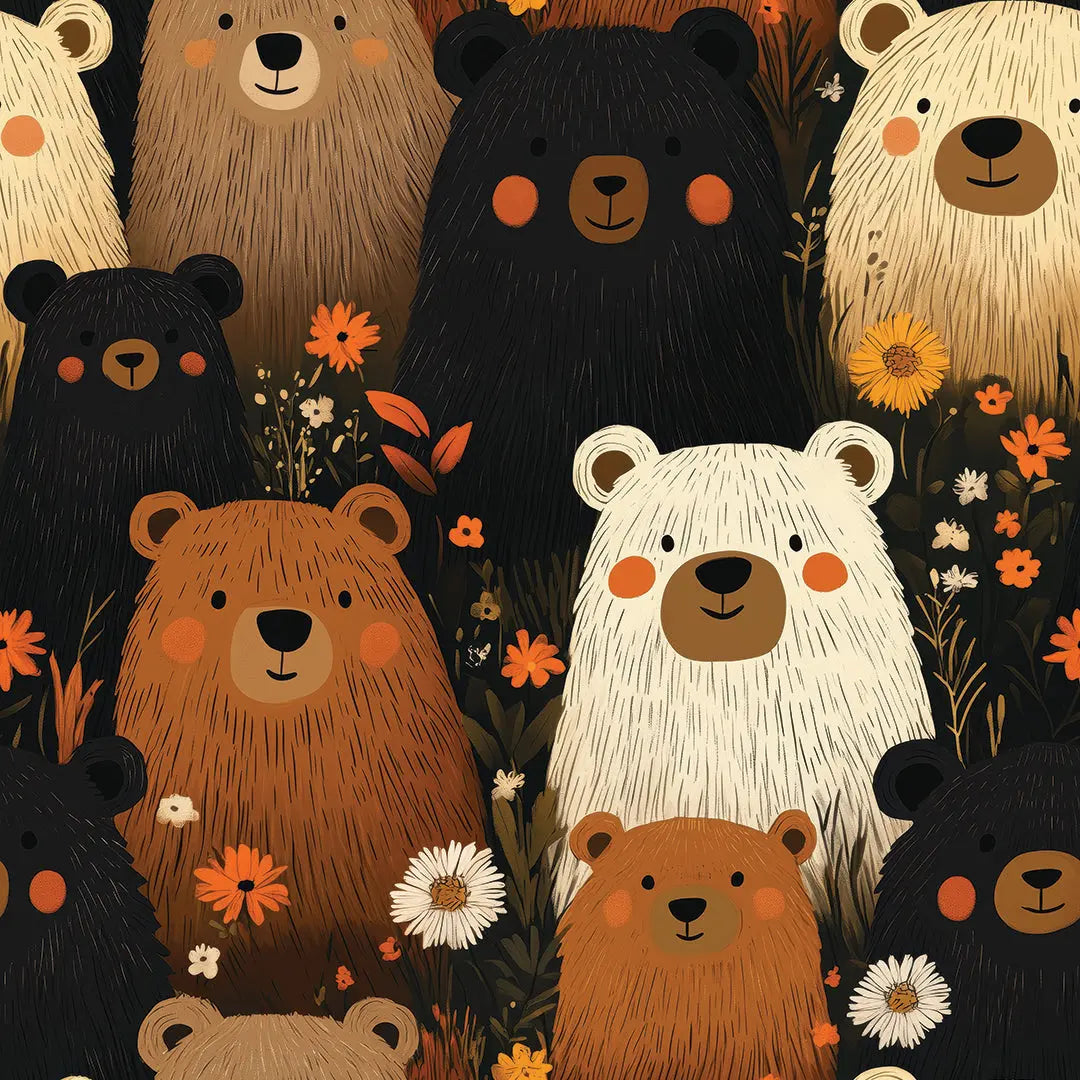 woodland bear jamboree - wallcreatives