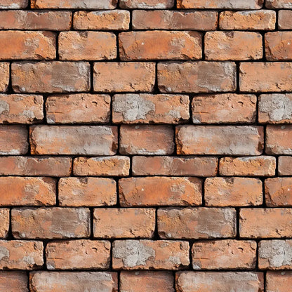 Weathered Warehouse Brick Accent - WallCreatives