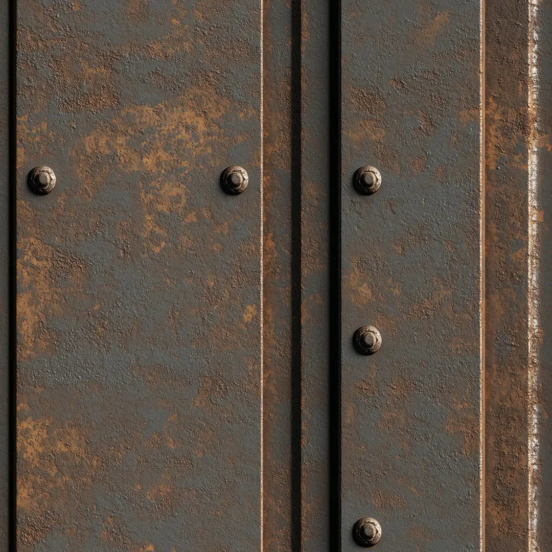 urban forge rusted steel plate - wallcreatives