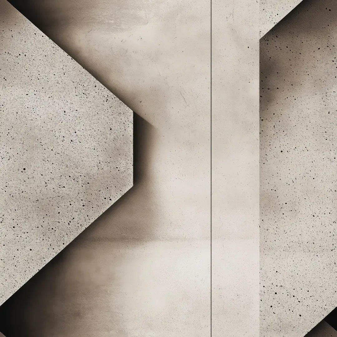 Architectural Concrete Forms Mural - WallCreatives