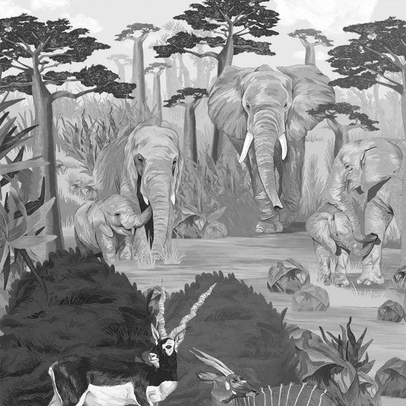 Wonderful Wilds Gray Wallpaper Vladila