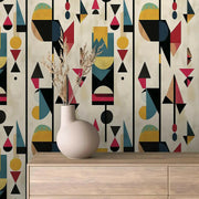 Mid-Century Geometric Totems - WallCreatives