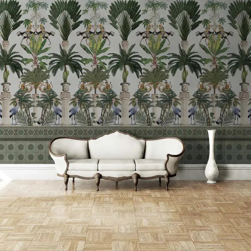 Tropical columns (light) Wallpaper Vladila