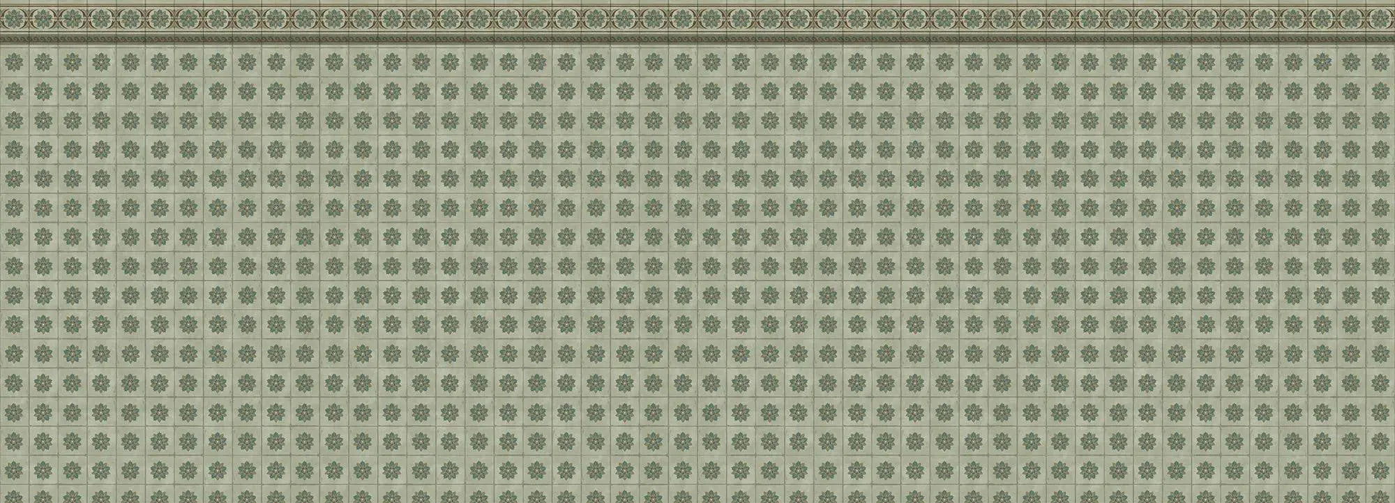Green Tiles Wallpaper Vladila