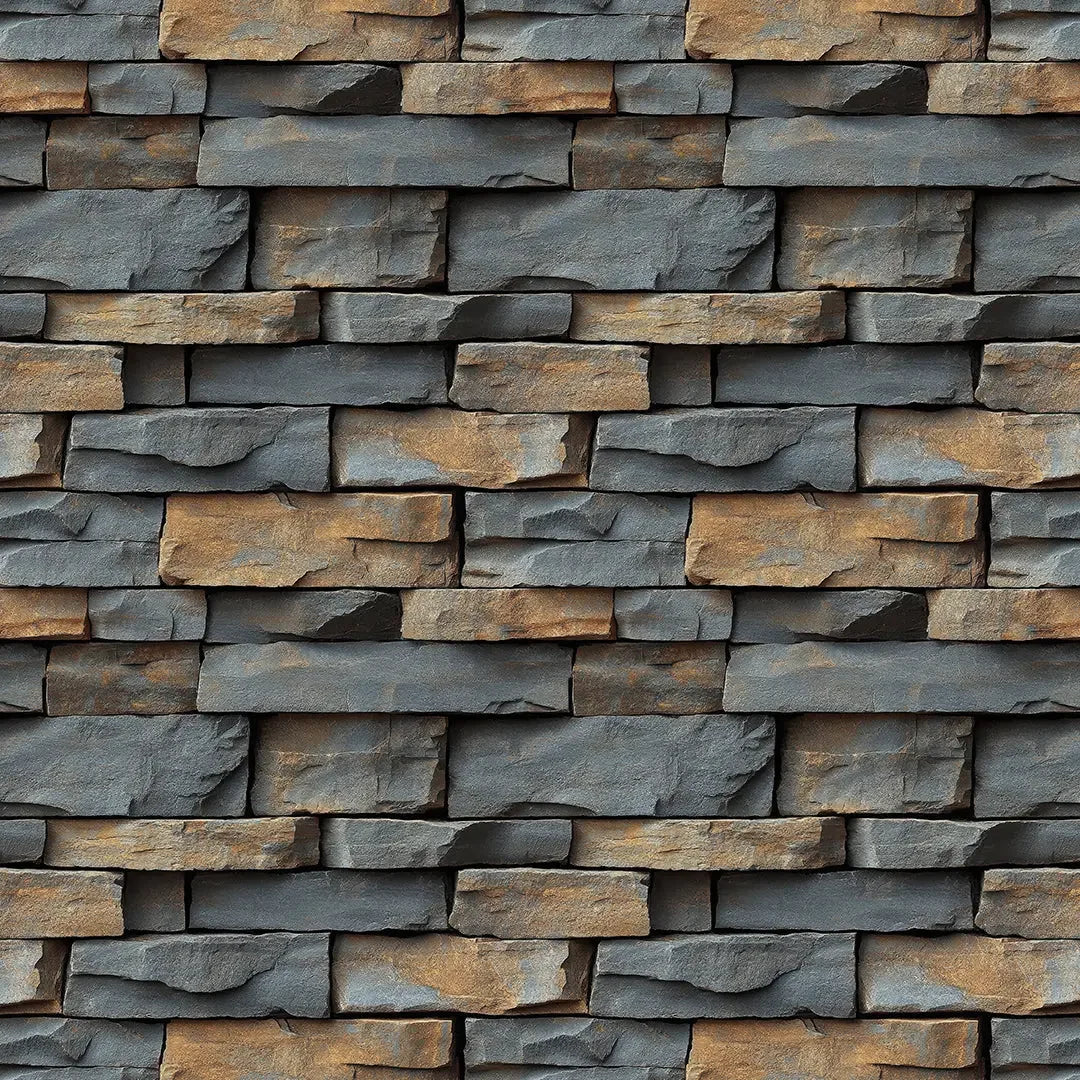 earthy slate ledge wall - wallcreatives