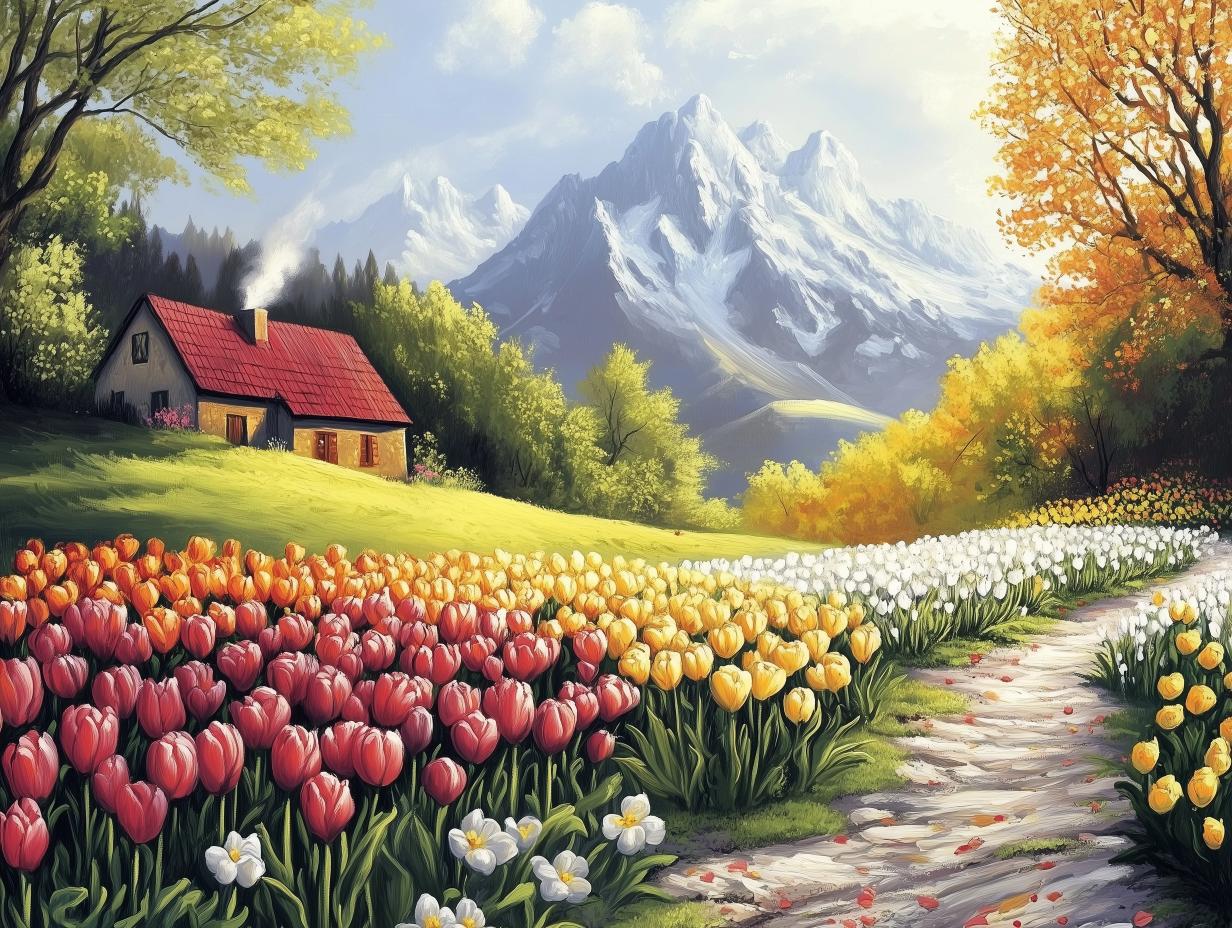 alpine bloom mountain retreat