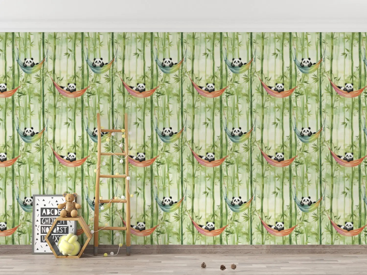 Zen Panda Hammock Haven WallCreatives