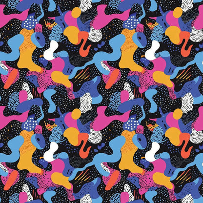 Cosmic Confetti Celebration - WallCreatives