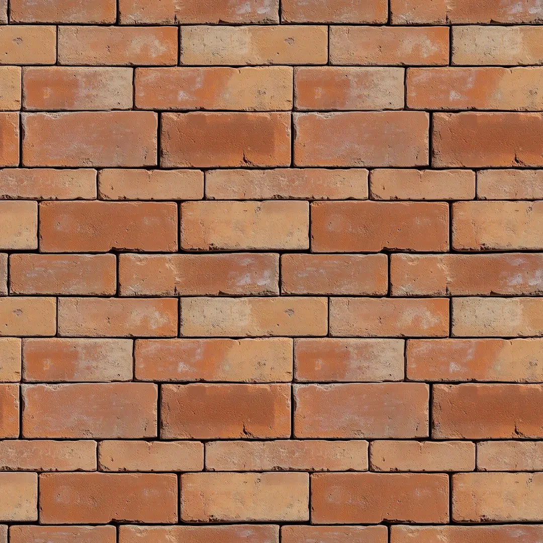 Sun-Kissed Terracotta Brick Wall - WallCreatives