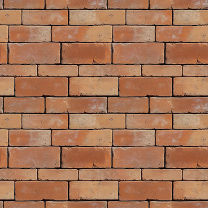 Sun-Kissed Terracotta Brick Wall - WallCreatives