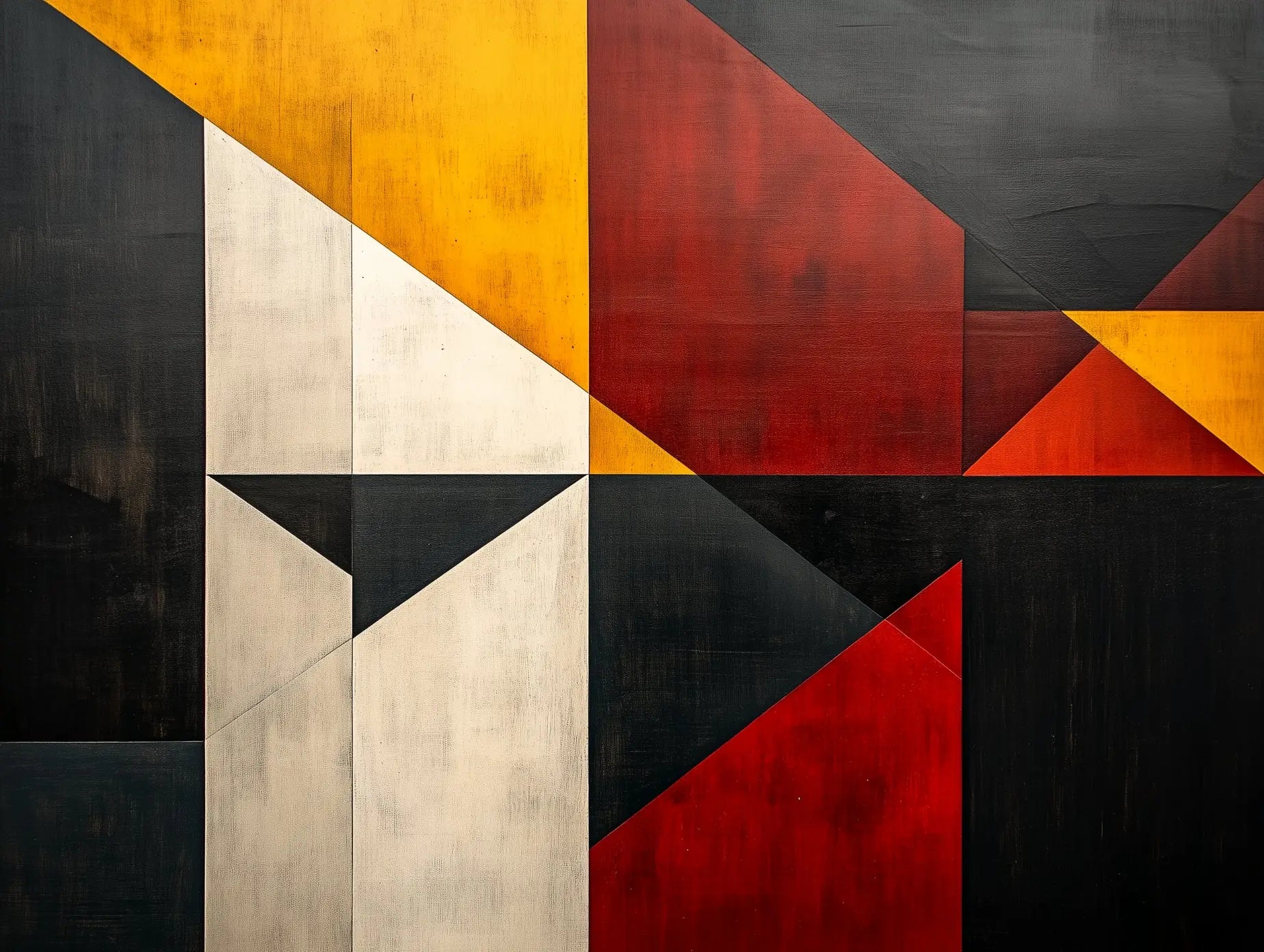 Dynamic Equilibrium Geometric Mural - WallCreatives